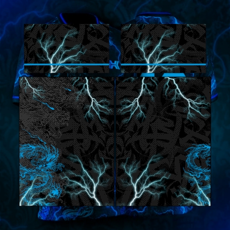 Template Interclasses - Dragão Blue Raios - ARTE VETOR