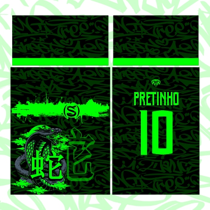 Template Interclasses - Cobra Verde - ARTE VETOR