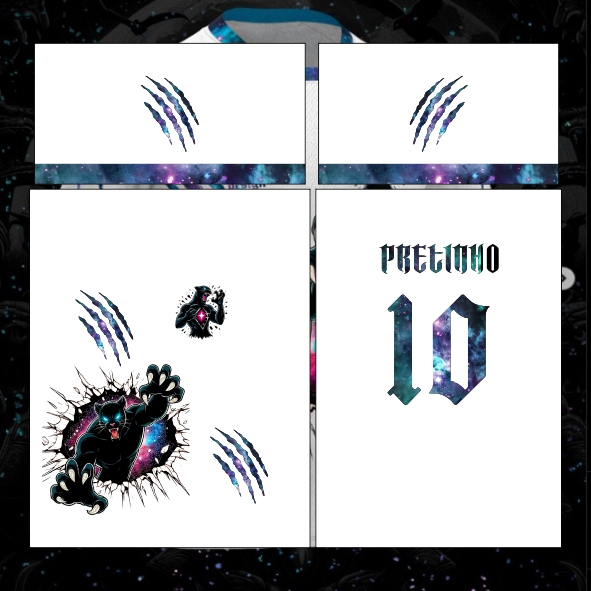 Template Interclasses - Pantera Galáxia - ARTE VETOR