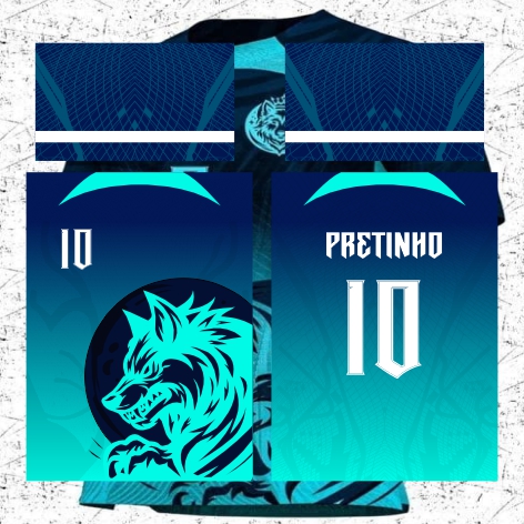 Template Interclasses - Lobo da Lua - ARTE VETOR