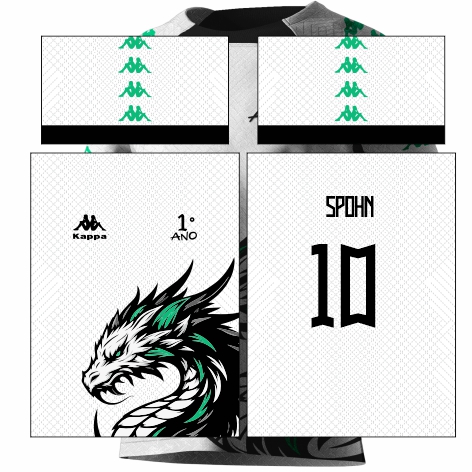 Template Interclasses - Projeto Dragão Branco - ARTE VETOR