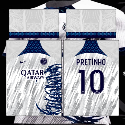 Template Interclasses - PSG Azul Conceito 24 - ARTE VETOR