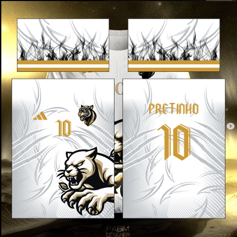 Template Interclasses - Pantera Fire Black 24 - ARTE VETOR