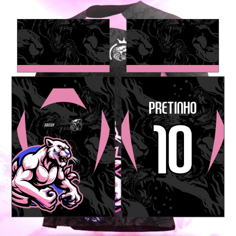 Template Interclasses - Pantera biPink 24 - ARTE VETOR