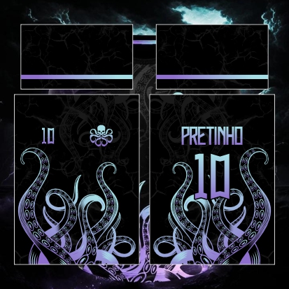 Template Interclasses - Polvo - Octopus 24 - ARTE VETOR