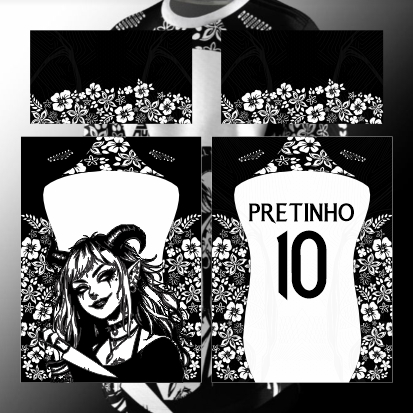 Template Interclasses - Demonia Black White 24 - ARTE VETOR