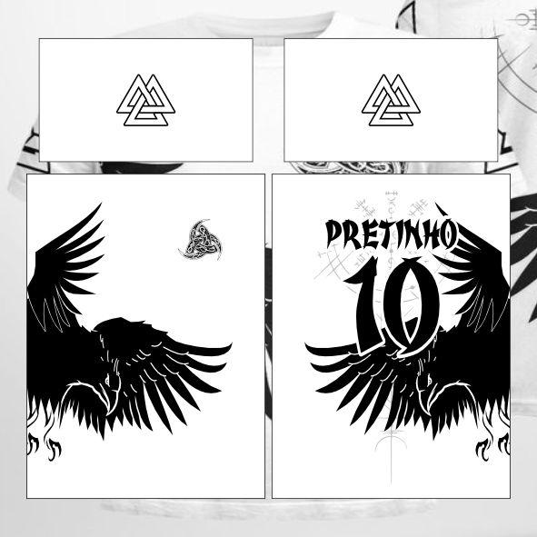 Template Interclasses - Corvo Black Jersey 24 - ARTE VETOR