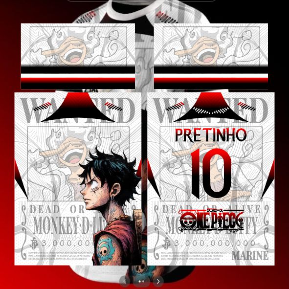 Template Interclasses - Luffy Tattoo 24 - ARTE VETOR