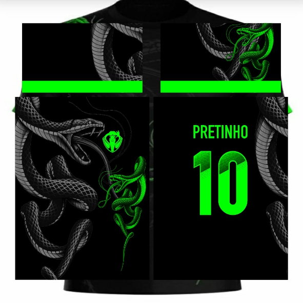 Template Interclasses - Serpente - Cobra Green 24 - ARTE VETOR