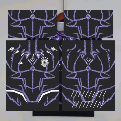 Template Interclasses - Pantera Wakanda - Fussball Bund Special 24 - ARTE VETOR