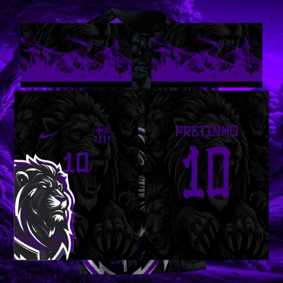 Template Interclasses - Leão BlackRoxo 24 - ARTE VETOR