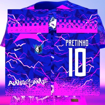 Template Interclasses - Fox Azul Royal 24 - ARTE VETOR