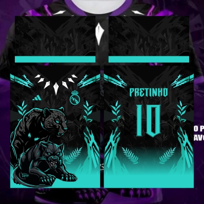 Template Interclasses - Real Madrid Cougar 2024 - ARTE VETOR