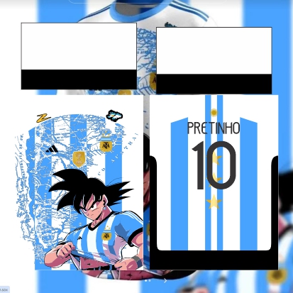 Template Interclasses - Goku Argentina 24- ARTE VETOR