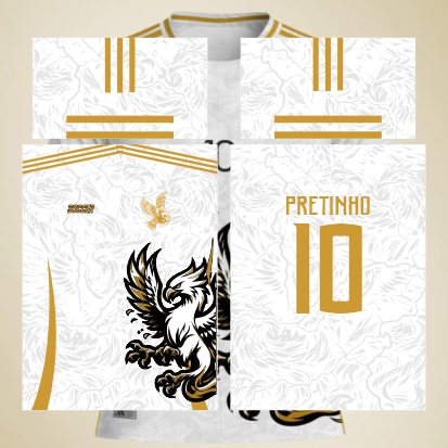 Template Interclasses - Águia Dourada Cinza 2024 - ARTE VETOR