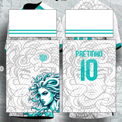Template Interclasses - Medusa Verde agua 24 - ARTE VETOR