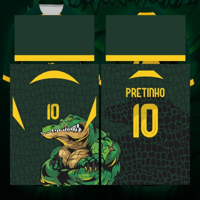 Template Interclasses - Cocodrilo Green 24 - ARTE VETOR