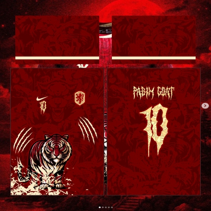 Template Interclasses - Tigre vermelho grunge 24 - ARTE VETOR