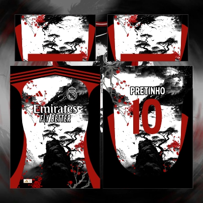 Template Interclasses - Real Madrid Dark Dragão Conceito 24 - ARTE VETOR