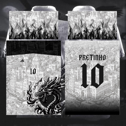 Template Interclasses - Camisa - Dragão Cinza - Real Madrid 24 - ARTE VETOR