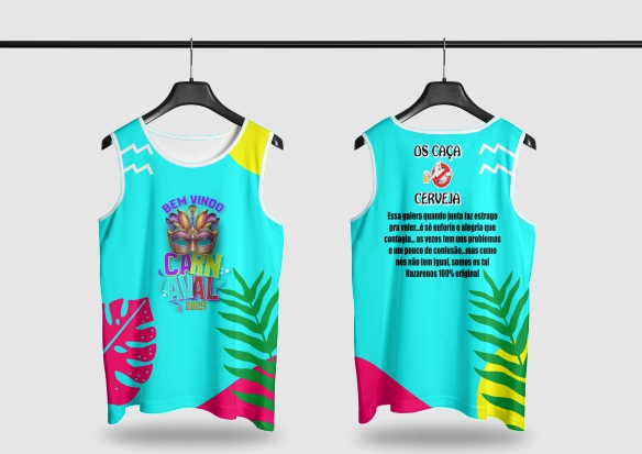 Template Camisa Abadá - Carnavalesco - Ref 2502 - ARTE VETOR