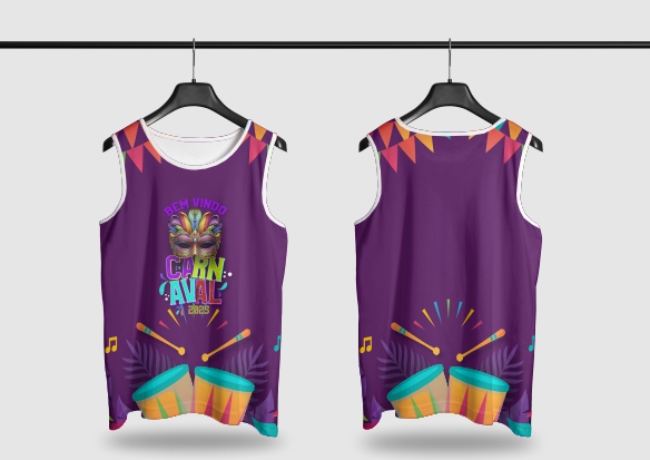 Template Camisa Abadá - Carnavalesco - Ref 2505 - ARTE VETOR