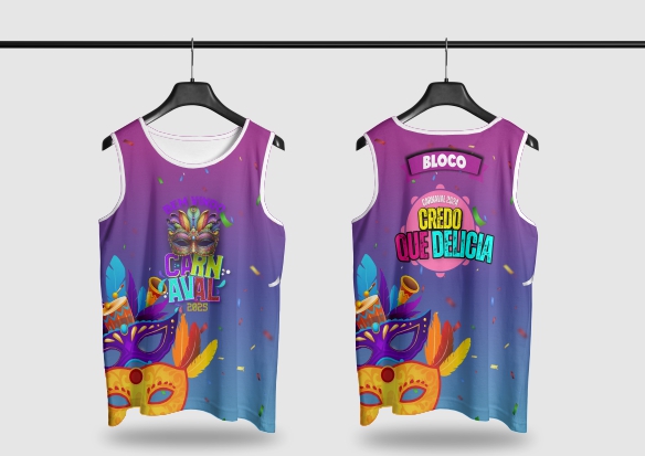 Template Camisa Abadá - Carnavalesco - Ref 2508 - ARTE VETOR