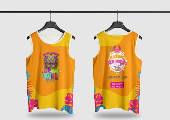 Template Camisa Abadá - Carnavalesco - Ref 2511 - ARTE VETOR