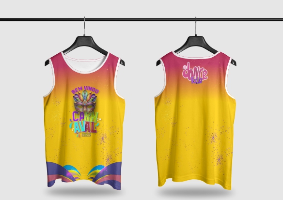 Template Camisa Abadá - Carnavalesco - Ref 2515 - ARTE VETOR