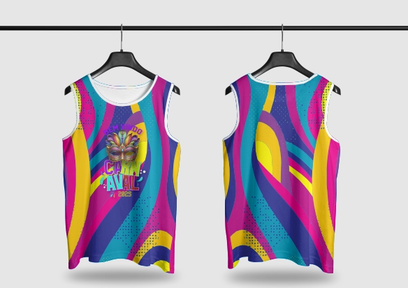 Template Camisa Abadá - Carnavalesco - Ref 2518 - ARTE VETOR