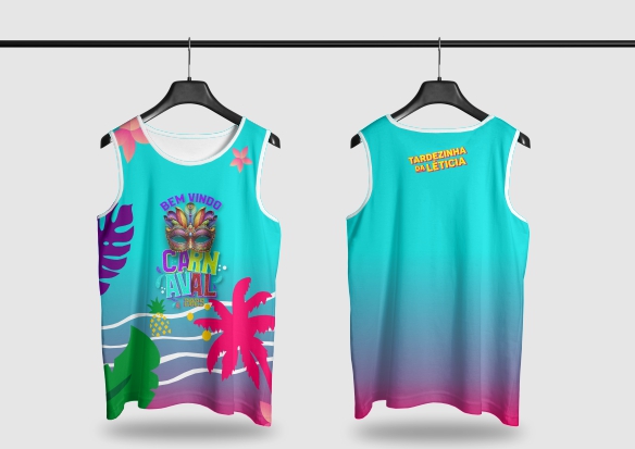 Template Camisa Abadá - Carnavalesco - Ref 2520 - ARTE VETOR