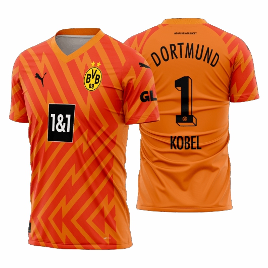 Template Futebol Camisa - Borussia Dortmund Goleiro II 2023-24 02 - ARTE VETOR
