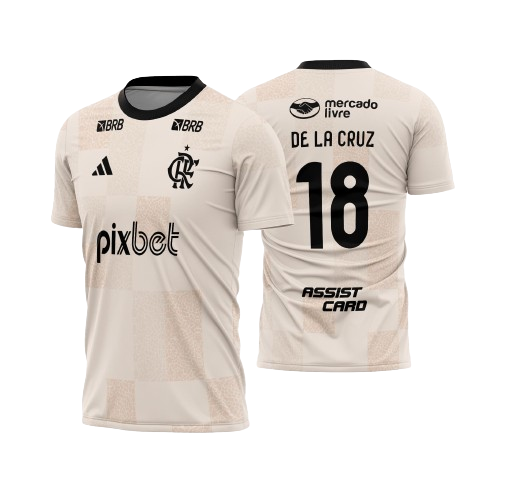 Template Futebol Camisa - Flamengo Pré-Jogo 2024-25  - ARTE VETOR