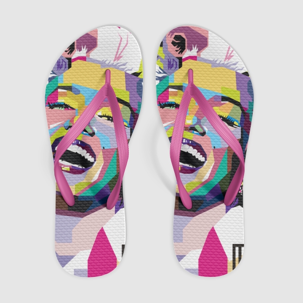 Mockup Chinelo Praia - Cdr Yellow Images