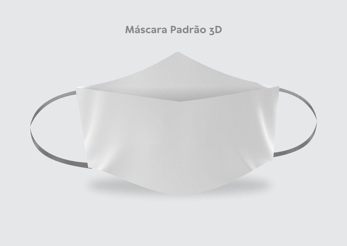 Mockup Máscara 3D - Cdr Yellow Images