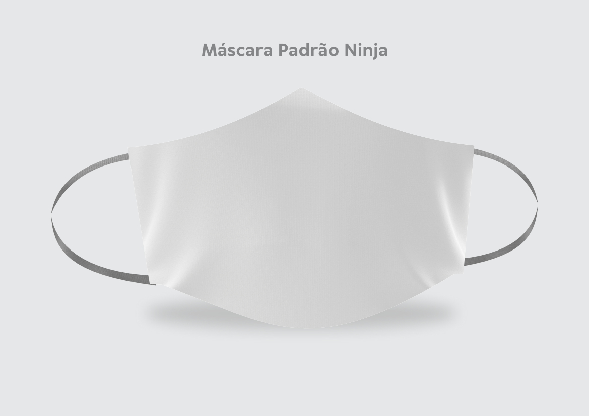 Mockup Máscara Ninja - Cdr Yellow Images
