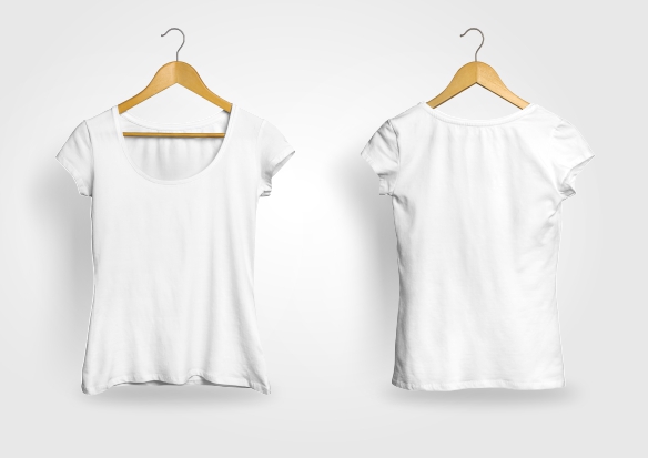 Mockup Camisa Feminina Gola Canoa II - Cdr Yellow Images