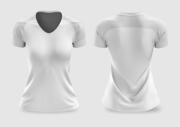 Mockup Camisa Feminina Gola Canoa I - Cdr Yellow Images