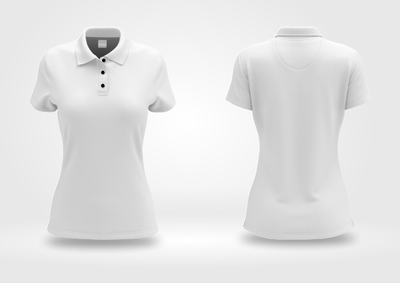 Mockup Camisa Gola Polo Feminina - Cdr Yellow Images