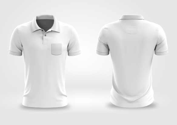 Mockup Camisa Gola Polo Botão - Cdr Yellow Images