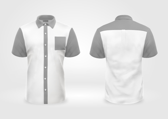 Mockup Camisa Social Manga Curta - Cdr Yellow Images