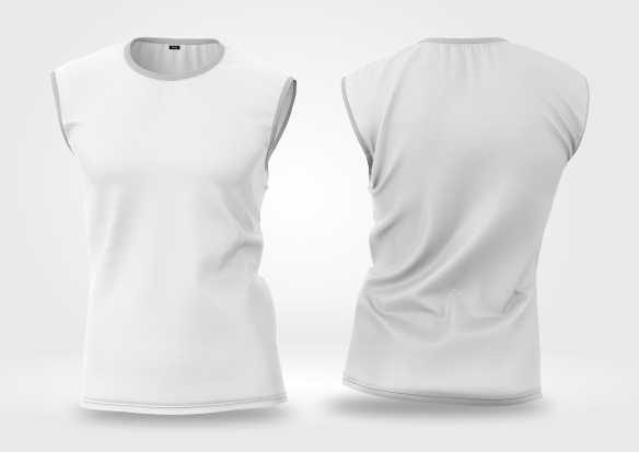 Mockup Maquete de regata masculina sem manga - Cdr Yellow Images