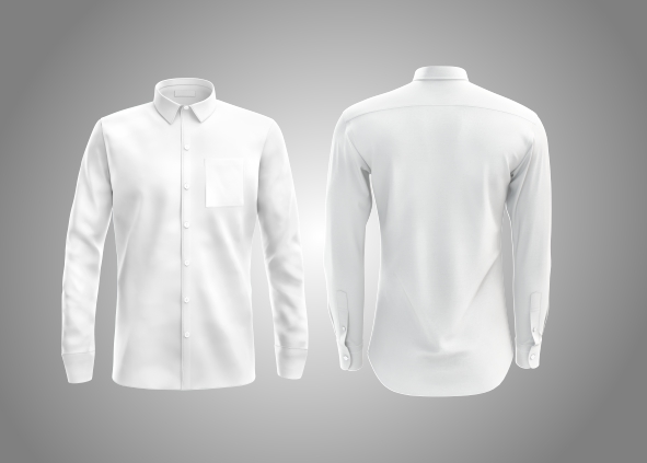 Mockup Camisa Social Botão - Cdr Yellow Images