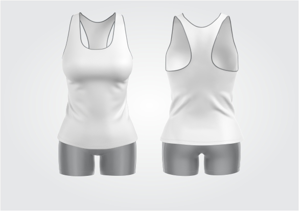 Mockup Conjunto Feminino Volei - Cdr Yellow Images