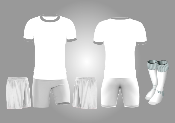 Mockup Conjunto Masculino Futebol - Gola O - Cdr Yellow Images