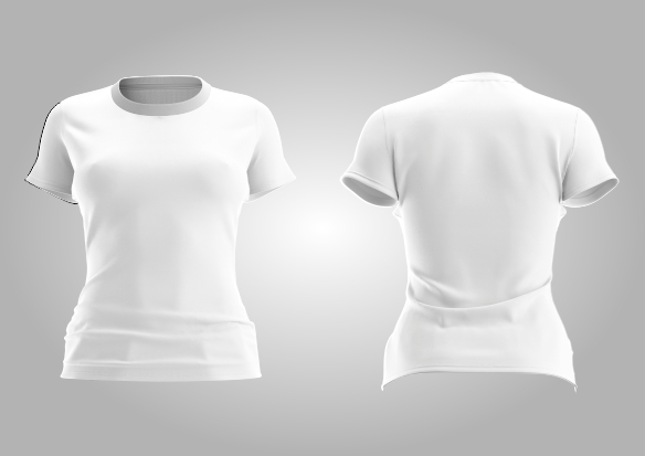 Mockup Camisa Baby Look Gola O - Cdr Yellow Images