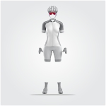 Mockup Ciclista Feminino - Cdr Yellow Images