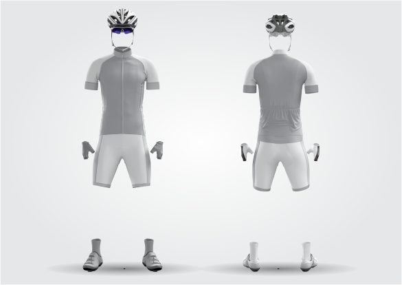Mockup Ciclista Masculino - Cdr Yellow Images