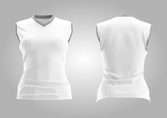 Mockup Camiseta Sem Manga Feminina - Cdr Yellow Images