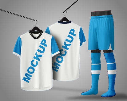 Mockup Camiseta Conjunto Esportivo Gola V Jersey Ref 124 - Cdr Yellow Images